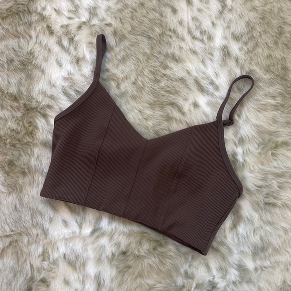 aerie Other - Aerie Brown Ribbed Bralette
